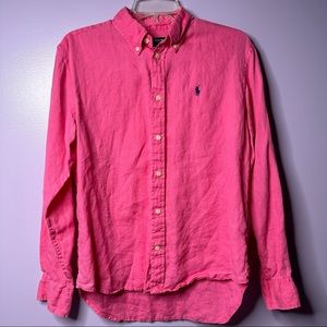 Ralph Lauren Sport 100% Linen Button Up Shirt